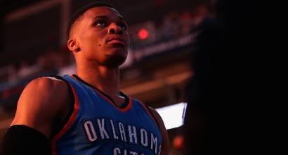 Westbrook nella storia, tripla doppia con il 100% al tiro