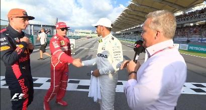 Hamilton: "Mi dispiace per Vettel"