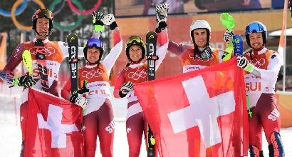 SCI ALPINO: TEAM EVENT ALLA SVIZZERA, ITALIA OUT NEI QUARTI