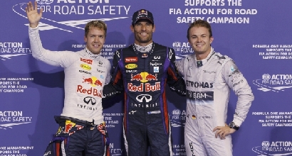Vettel, Webber e Rosberg (Reuters) Vettel, Webber e Rosberg (Reuters)