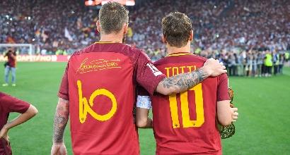Totti perdona De Rossi: "Mai mettere in discussione quello che ha fatto per la Roma"