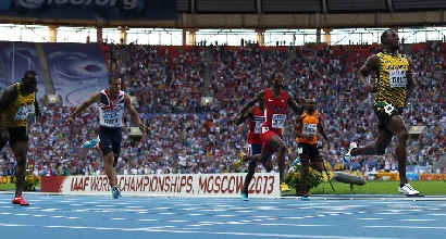 Atletica, Mondiali: Usain Bolt oro nei 200 in 19"66 Atletica, Mondiali: Usain Bolt oro nei 200 in 19"66