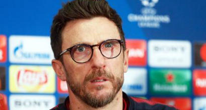 Roma, Di Francesco: "Barça forte di suo, non servono aiuti. Che bravo ter Stegen"