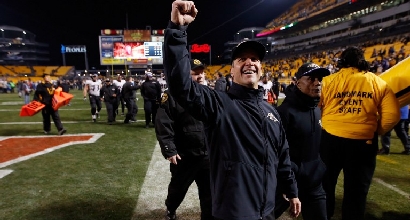 Head coach John Harbaugh, foto Afp Head coach John Harbaugh, foto Afp