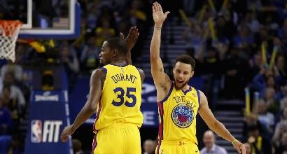 Nba, tripla doppia Durant: sorride Golden State