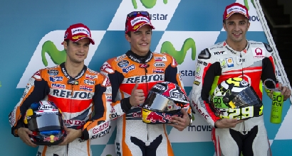 Pedrosa, Marquez e Iannone (Afp) Pedrosa, Marquez e Iannone (Afp)