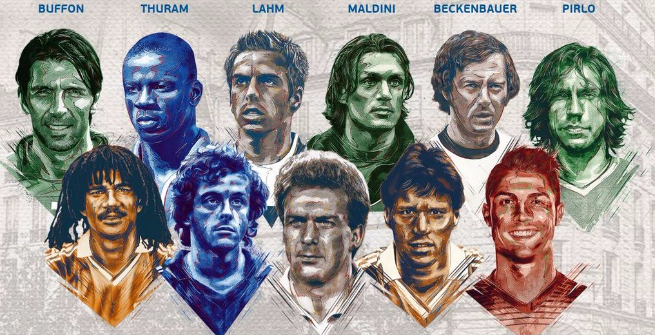 Euro 2016, tre italiani nella Top 11 da sogno