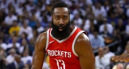 Nba: Harden ne fa 56 contro Utah, problemi all'anca per Gallinari