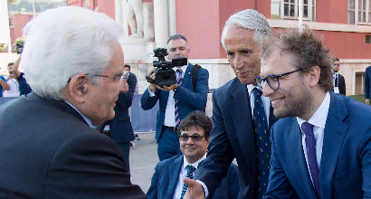 Il ministro Lotti col Presidente della Repubblica Mattarella