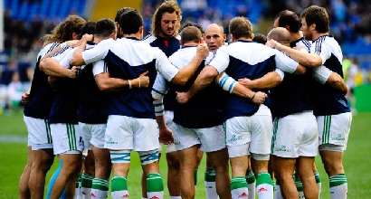 Capitan Parisse parla alla squadra (IPP) Capitan Parisse parla alla squadra (IPP)