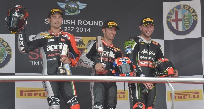 Guintoli, Melandri e Sykes Guintoli, Melandri e Sykes