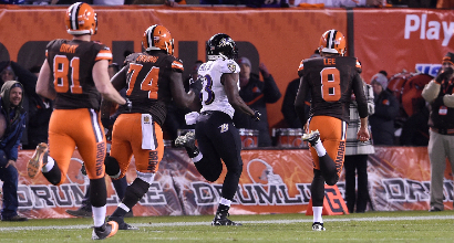 Nfl: Baltimore sbanca Cleveland allo scadere