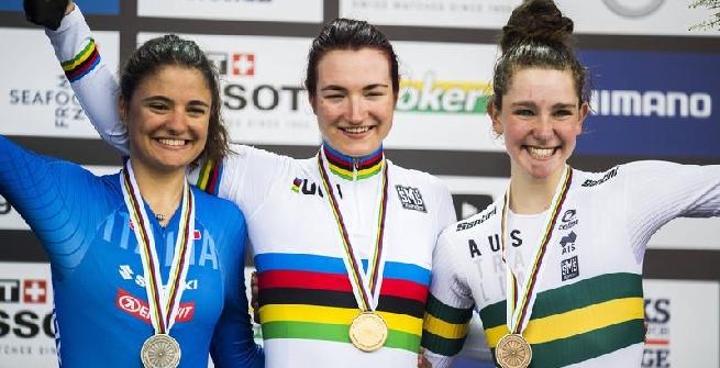 Mondiali di ciclismo, cronometro donne juniores: doppietta Italia, oro alla Pirrone