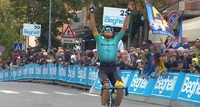 Ciclismo, GP Beghelli 2017: fuga in solitaria e vittoria per Sanchez