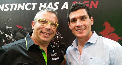 Superbike, Barrier con la Kawasaki di Pedercini