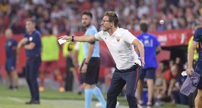 Roma, Di Francesco: "Fisicamente indietro, stiamo costruendo"
