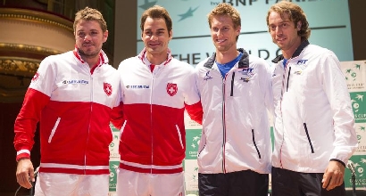 Coppa Davis, Svizzera-Italia: si parte con Federer-Bolelli Coppa Davis, Svizzera-Italia: si parte con Federer-Bolelli