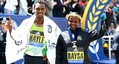 Maratona di Boston, foto AFP