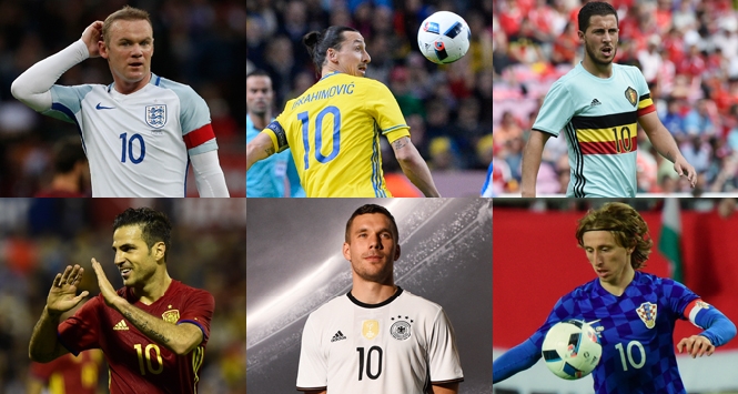 I numeri 10 di Euro 2016: da Rooney a... Podolski