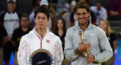 Atp Madrid: Nishikori si ritira, vince Nadal Atp Madrid: Nishikori si ritira, vince Nadal