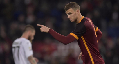 Dzeko, foto Lapresse