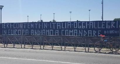 Juve, i tifosi incoronano Max: "Ieri Contenti in Italia, oggi Allegri in Europa"