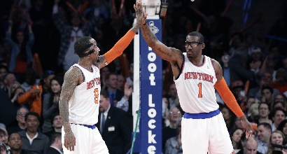 Amar'e Stoudemire e J.R. Smith. Foto Ansa Amar'e Stoudemire e J.R. Smith. Foto Ansa