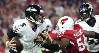 Nfl: Arizona in volata, Baltimore ko