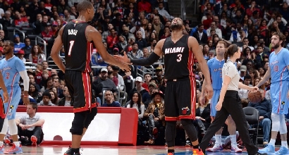 Wade e Bosh, foto Afp Wade e Bosh, foto Afp
