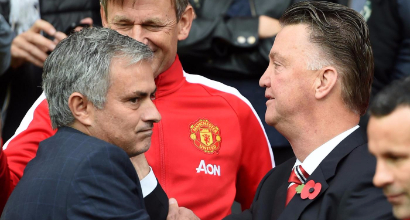 Mourinho e van Gaal (LaPresse)