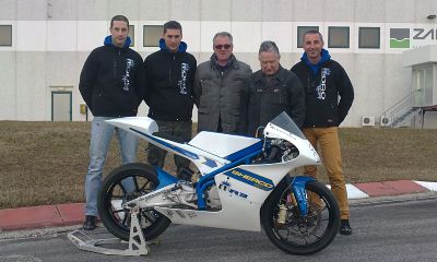 Il gruppo della Moto3 Sherco Il gruppo della Moto3 Sherco