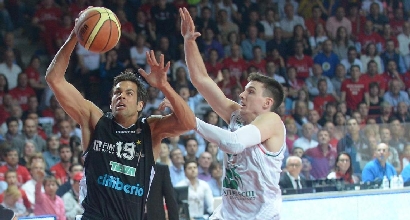 Cerella in semifinale contro Siena, foto Lapresse Cerella in semifinale contro Siena, foto Lapresse