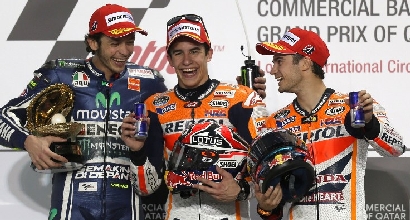 Rossi,Marquez e Pedrosa (AFP) Rossi,Marquez e Pedrosa (AFP)
