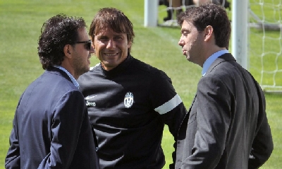 Paratici, Conte e Agnelli (LaPresse) Paratici, Conte e Agnelli (LaPresse)