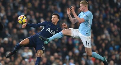 Premier, show del City: 4-1 al Tottenham