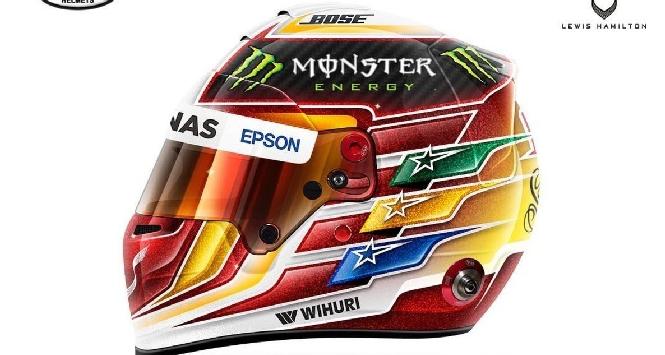 Hamilton, svelato il nuovo casco