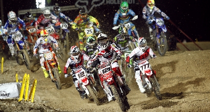 Una partenza della MXGP Una partenza della MXGP