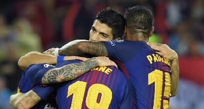 Champions: tris Barcellona, Messi a quota 100 gol in UEFA