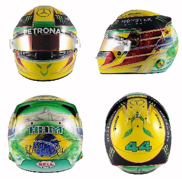 Hamilton, un casco in onore di Senna