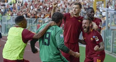 Roma-Genoa 3-2: Perotti-gol 90', salva la festa di Totti