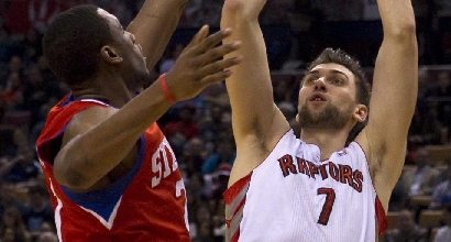 Andrea Bargnani, foto Lapresse Andrea Bargnani, foto Lapresse