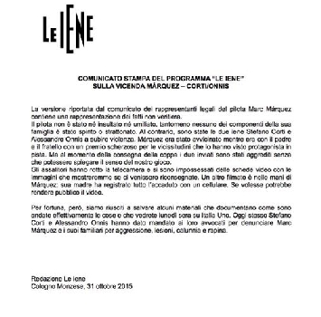 LE IENE: "DENUNCIAMO I MARQUEZ"