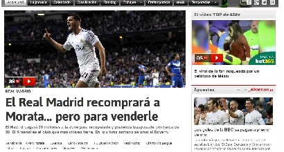 Dalla Spagna: il Real riprenderà Morata per poi venderlo all'estero