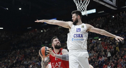 Olimpia-Cska, foto Lapresse