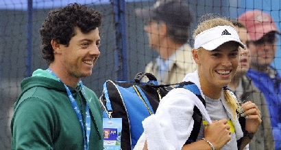 Caroline Wozniacki, Rory McIlroy, foto AFP Caroline Wozniacki, Rory McIlroy, foto AFP