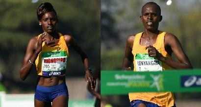 Atletica: alla maratona di Parigi trionfano Lonyangata e Rionoripo, marito e moglie keniani