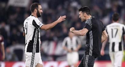 Juve, Higuain a 6 gol dal suo record assoluto