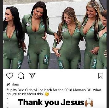 HAMILTON ESULTA: "GRAZIE AL CIELO"