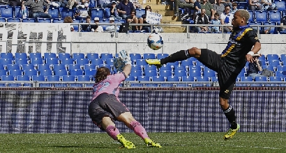 Il gol di Biabiany, ANSA Il gol di Biabiany, ANSA