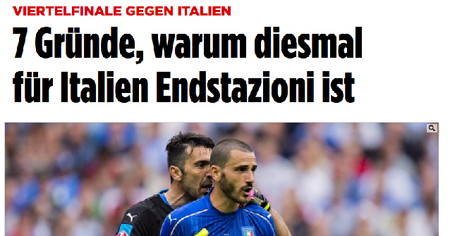 La Bild sicura: "Italia, sei spacciata"